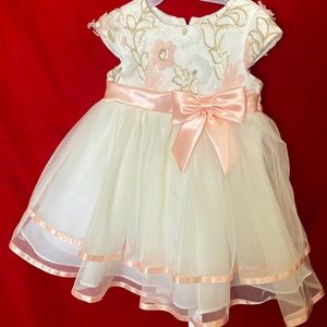 Rare Editions Baby Girl Tiered Sleeveless Dress.